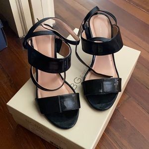 Bcbgeneration black strappy heels